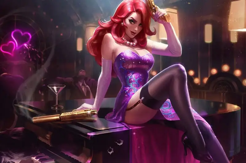 Miss Fortune auf Klavier Figur 3D Druck Modell STL