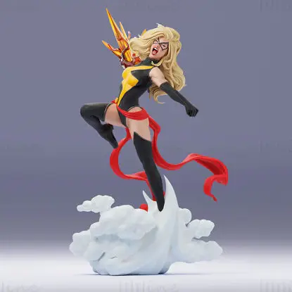 Miss Marvel 3D-Druckmodell STL