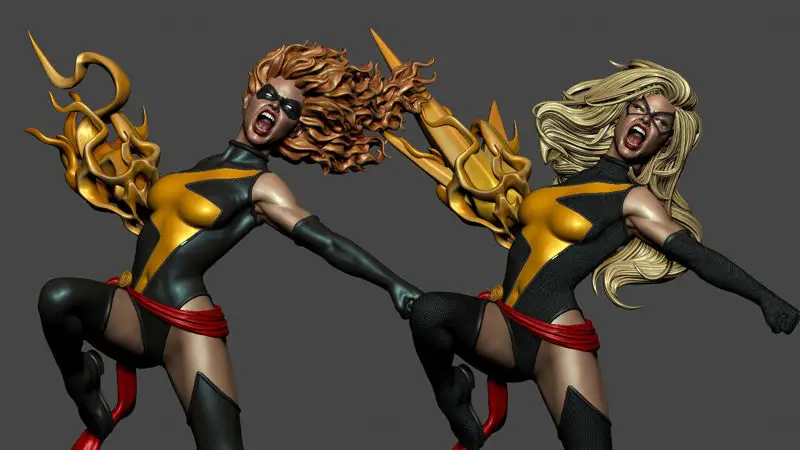 Miss Marvel 3D nyomtatási modell STL