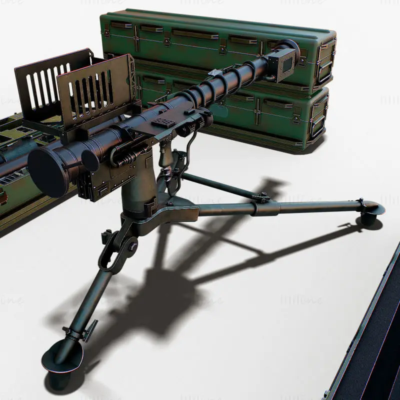 Missile launcher scene 3d model