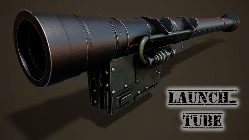 Missile launcher scene 3d model