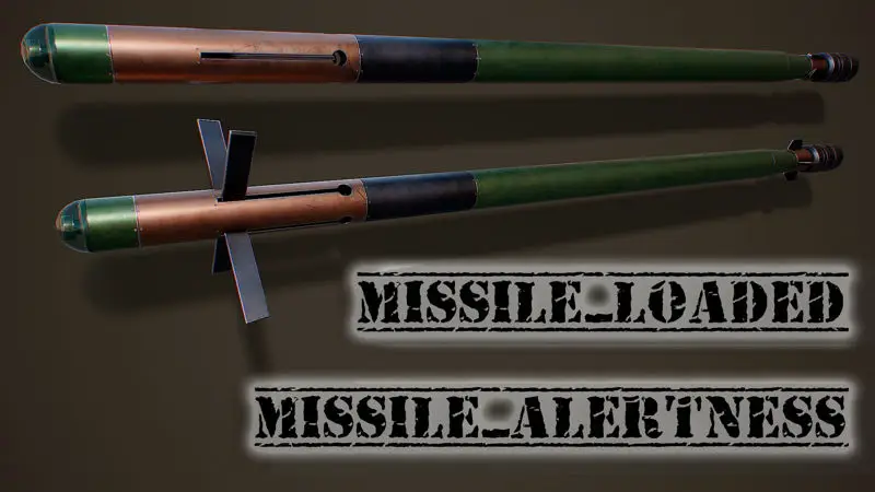 Missile launcher scene 3d model