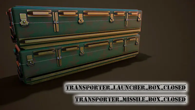 Missile launcher scene 3d model