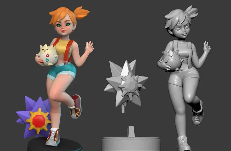 Misty (Pokemon) Figuries 3D Print Model STL Files