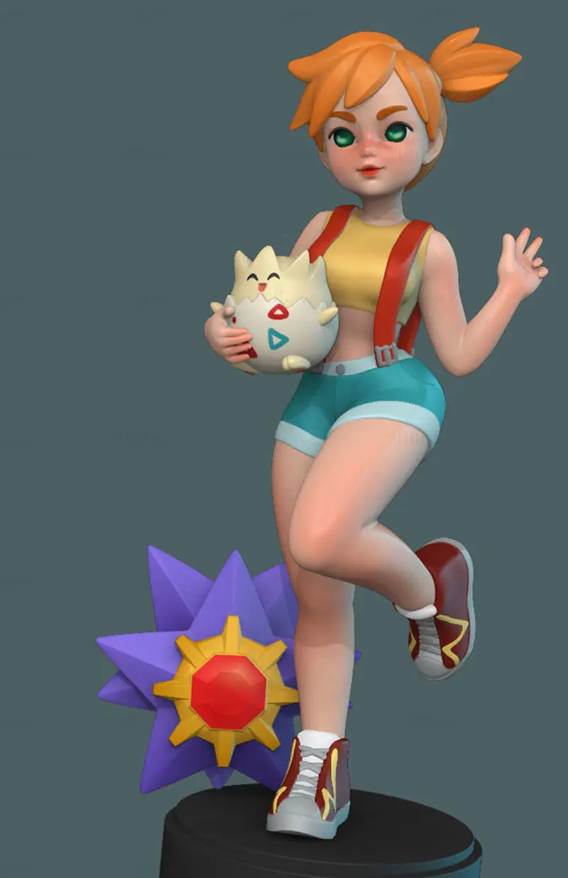 Misty (Pokemon) Figuries 3D Print Model STL Files