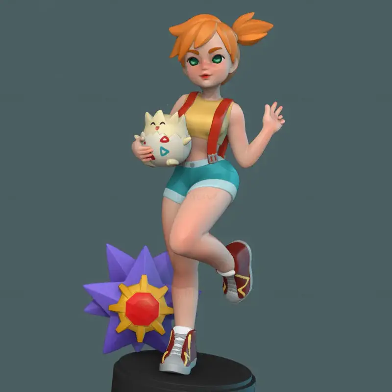 Misty (Pokemon) Figuries 3D Print Model STL Files
