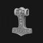 Mjolnir amulet pendant 3d printing model