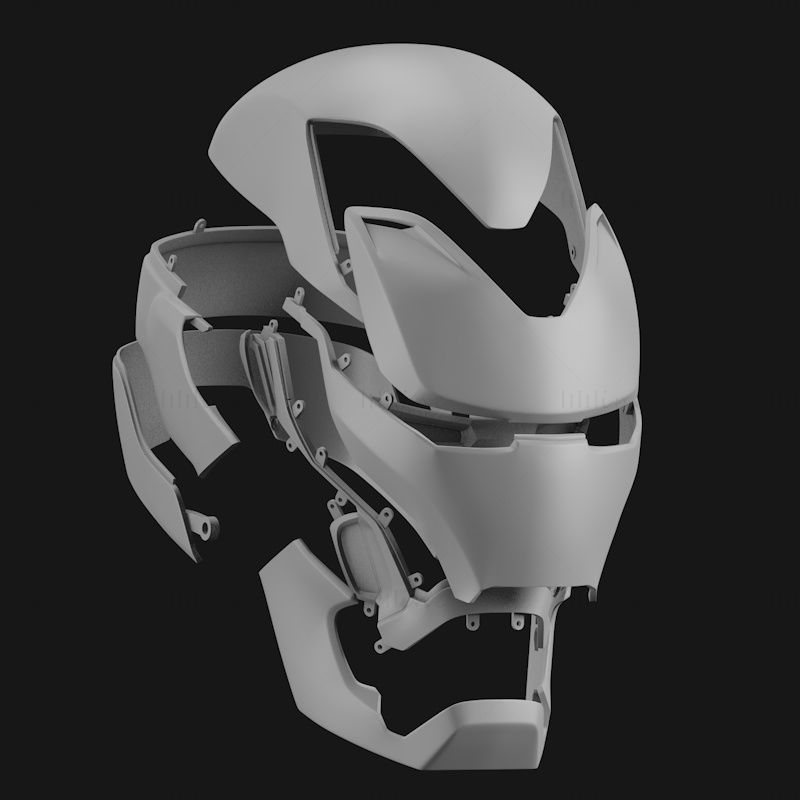 MK50 ヘルメット 3D プリント モデル