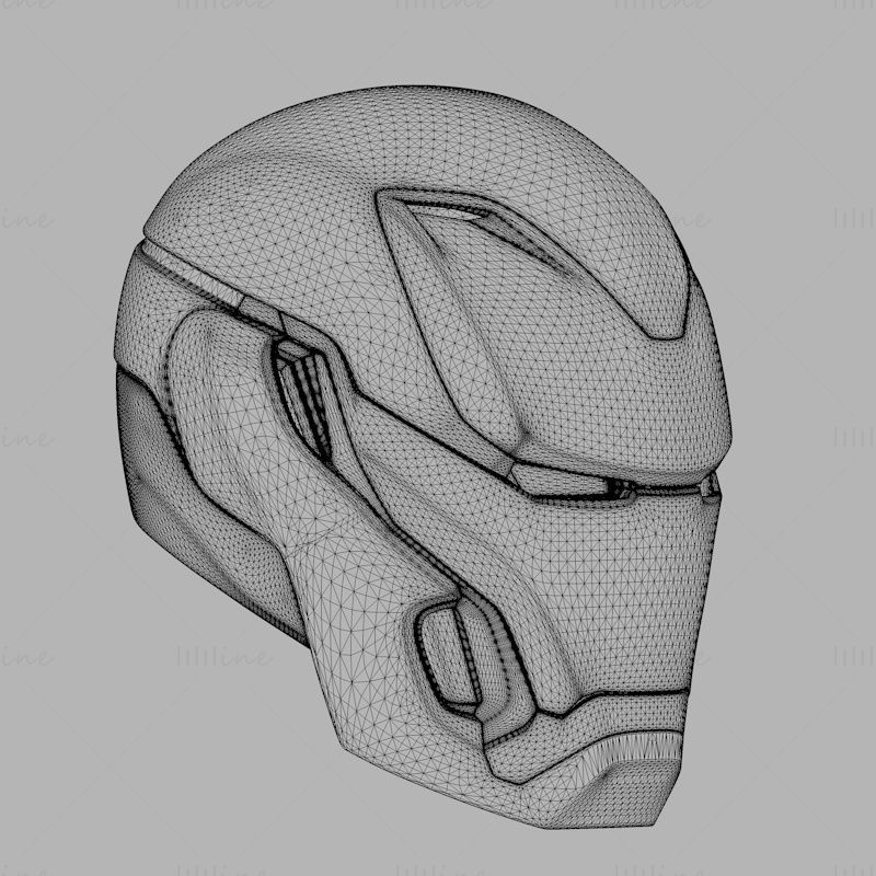 MK50 ヘルメット 3D プリント モデル