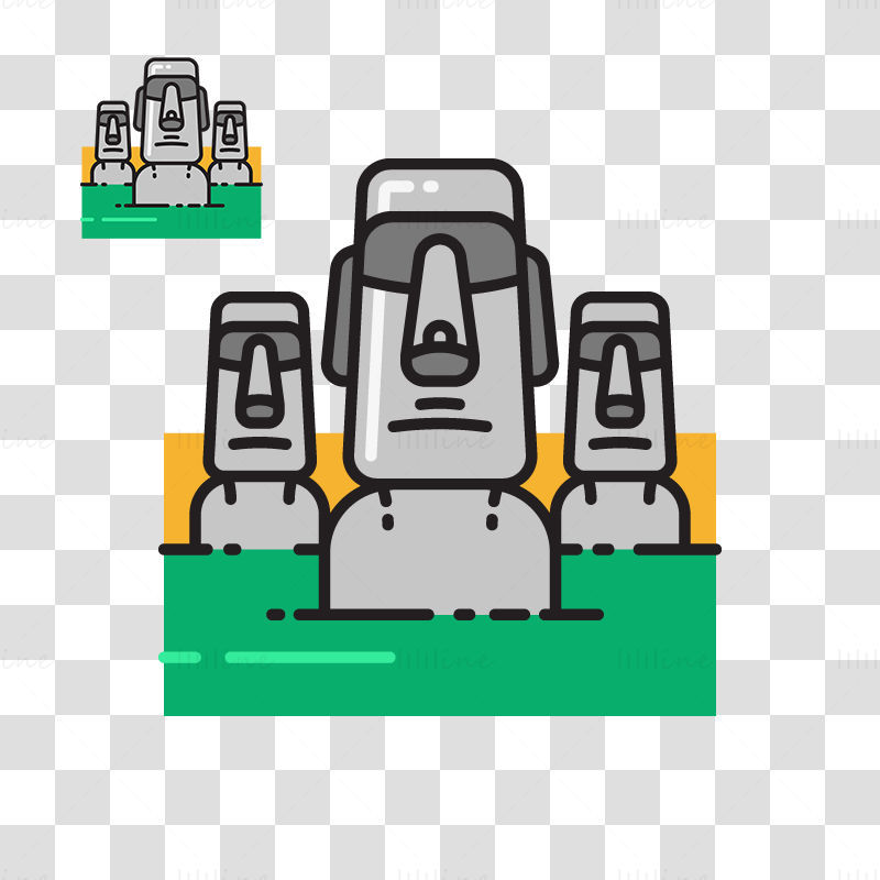 Moai vector illustration