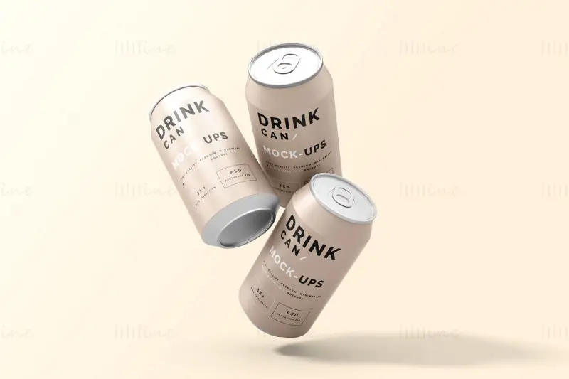 Mockup Drink can design