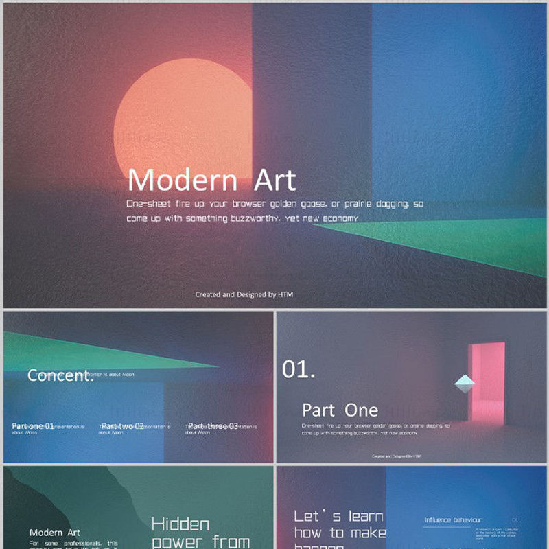 Modern  Art PowerPoint Template