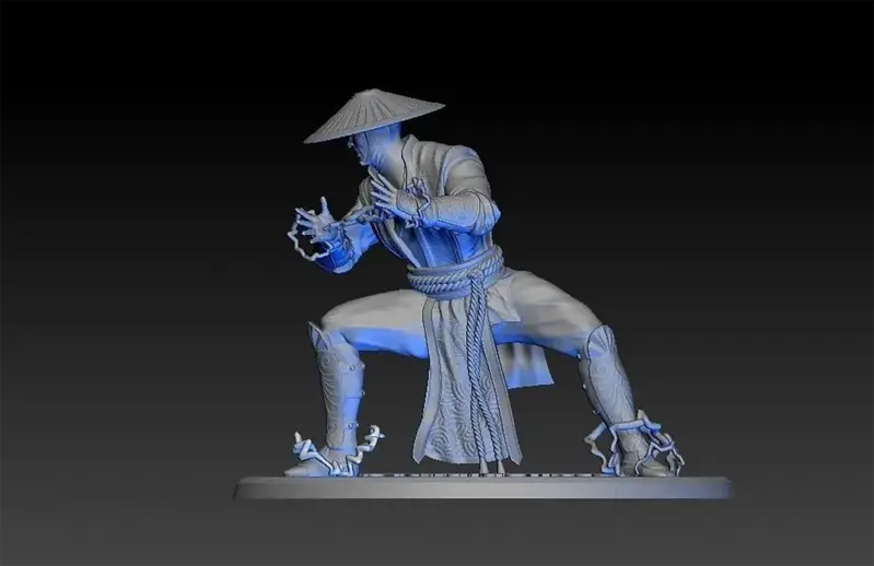 ملفات STL لنموذج طباعة ثلاثية الأبعاد للعبة Mortal Kombat Raiden (إله الرعد)