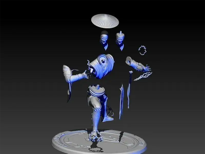 ملفات STL لنموذج طباعة ثلاثية الأبعاد للعبة Mortal Kombat Raiden (إله الرعد)
