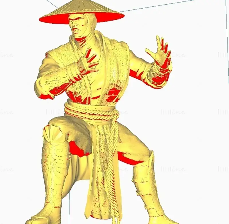 ملفات STL لنموذج طباعة ثلاثية الأبعاد للعبة Mortal Kombat Raiden (إله الرعد)