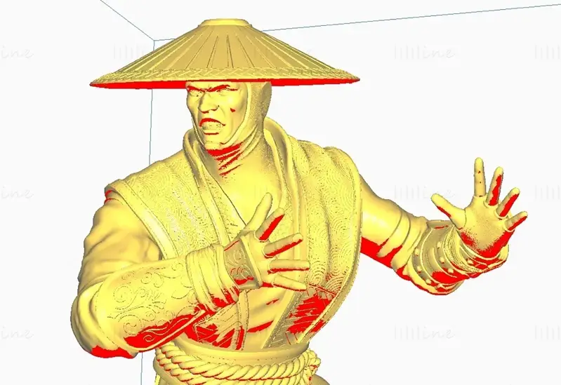 ملفات STL لنموذج طباعة ثلاثية الأبعاد للعبة Mortal Kombat Raiden (إله الرعد)