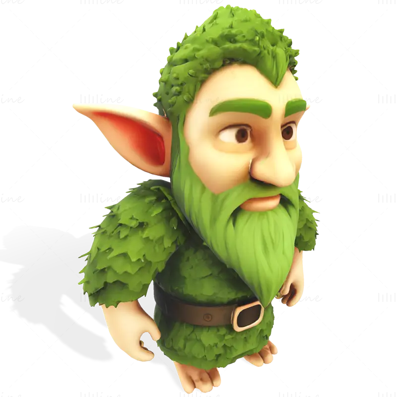 Modello di stampa 3D di Mosskin Forest Sprite