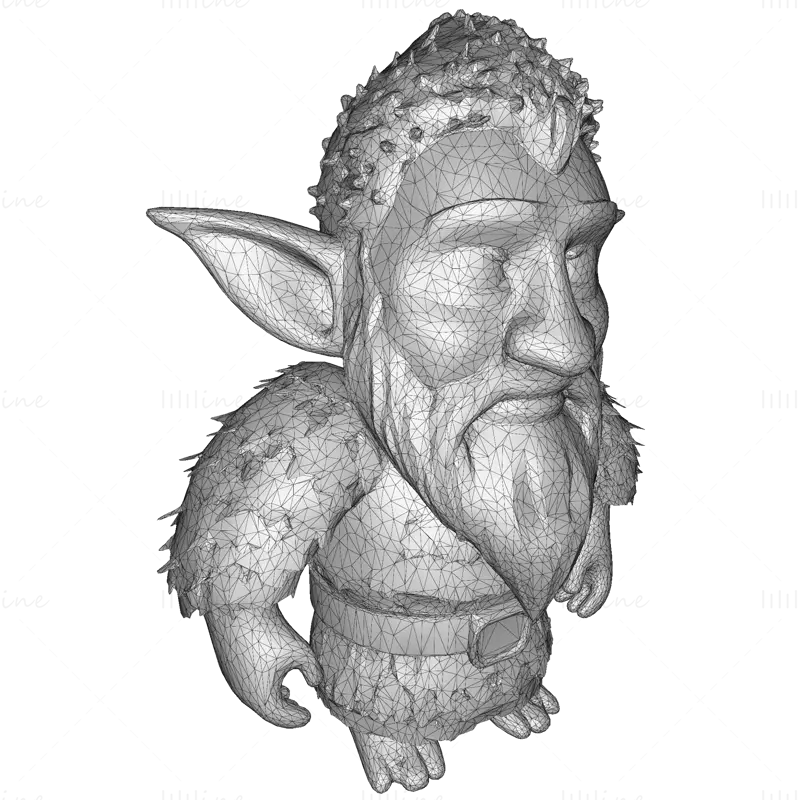 Modello di stampa 3D di Mosskin Forest Sprite