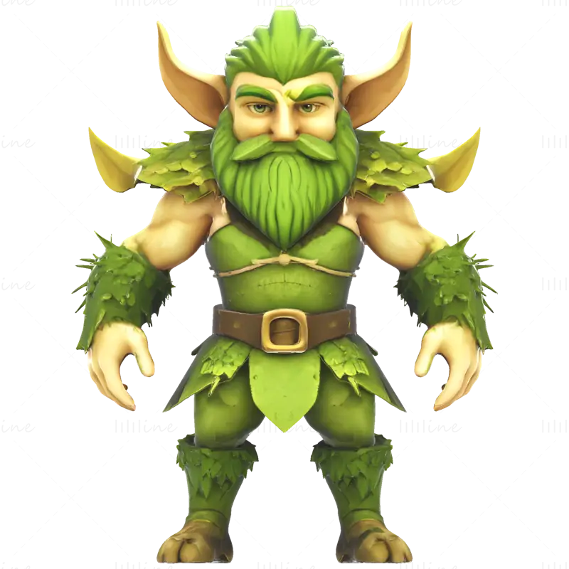 Modello di stampa 3D di Mosskin Forest Sprite