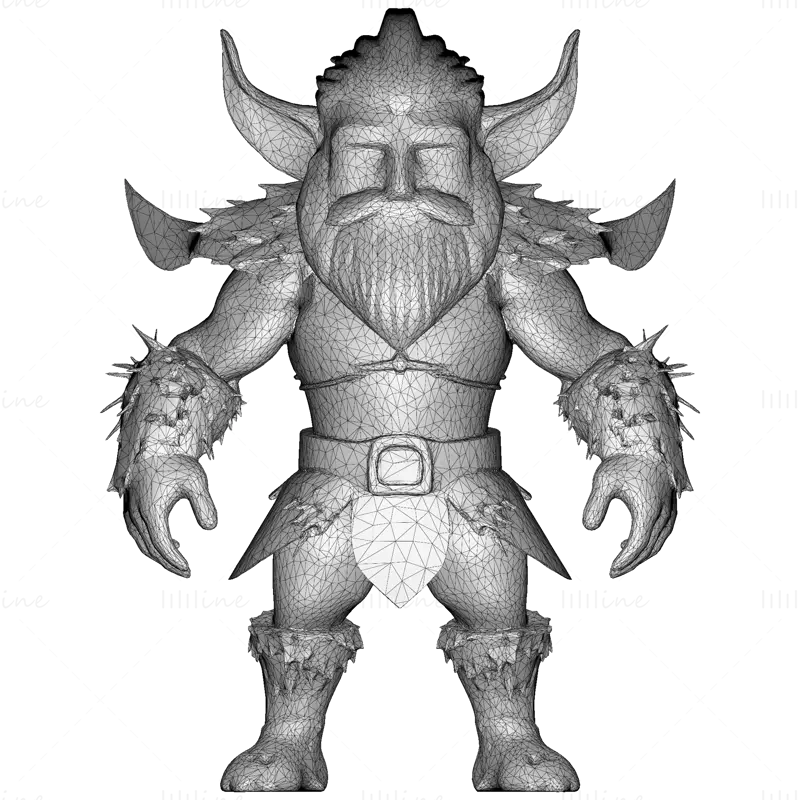 Modello di stampa 3D di Mosskin Forest Sprite