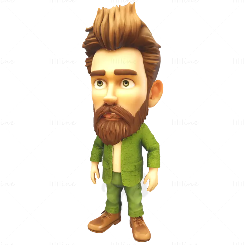 Modello di stampa 3D di Mosskin Forest Sprite