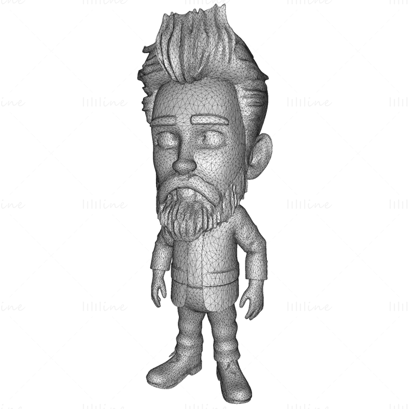 Modello di stampa 3D di Mosskin Forest Sprite