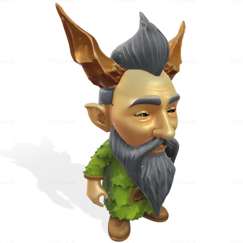 Modello di stampa 3D di Mosskin Forest Sprite