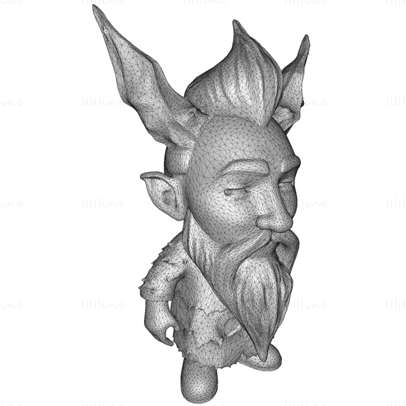 Modello di stampa 3D di Mosskin Forest Sprite