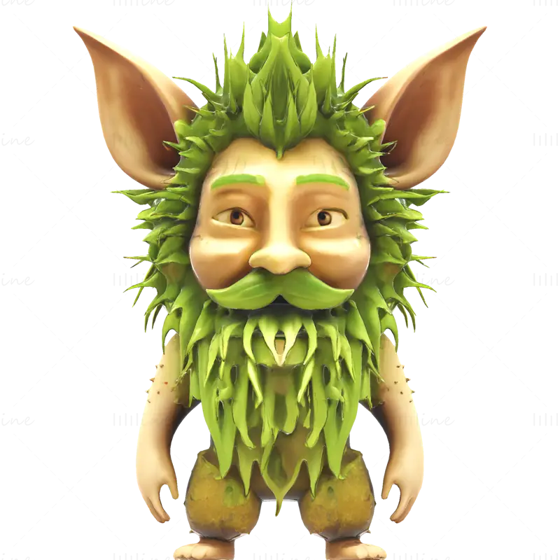 Modello di stampa 3D di Mosskin Forest Sprite