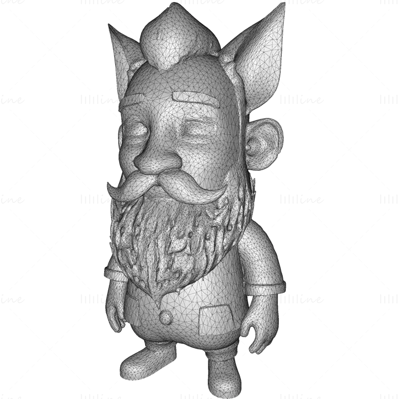 Modello di stampa 3D di Mosskin Forest Sprite