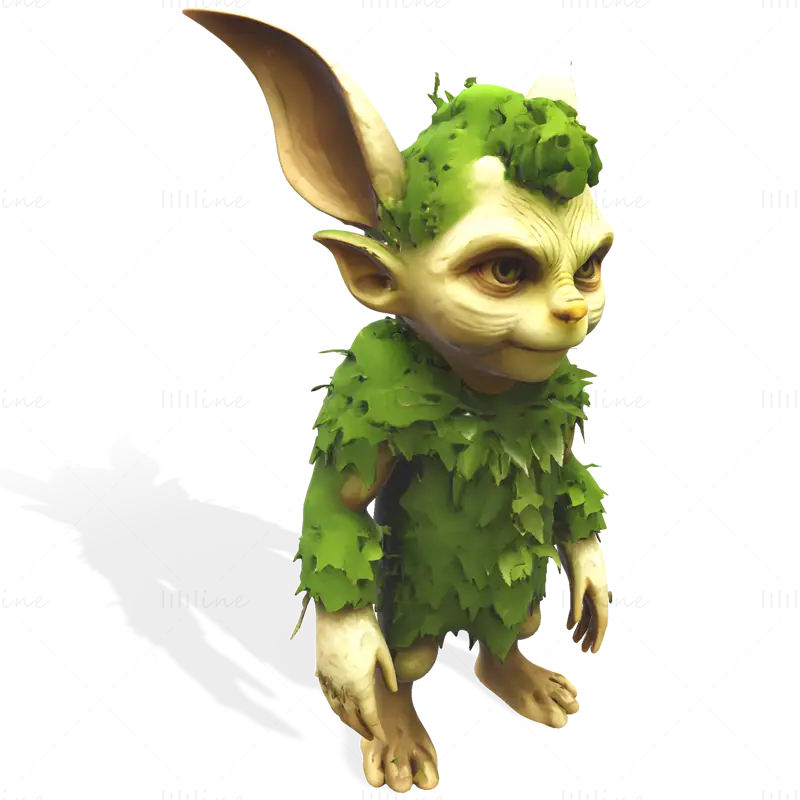 Modello di stampa 3D di Mosskin Forest Sprite