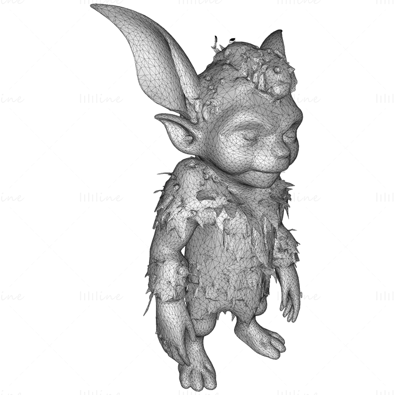 Modello di stampa 3D di Mosskin Forest Sprite
