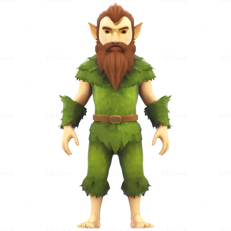 Modello di stampa 3D di Mosskin Forest Sprite