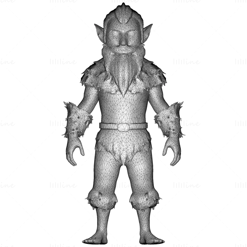 Modello di stampa 3D di Mosskin Forest Sprite