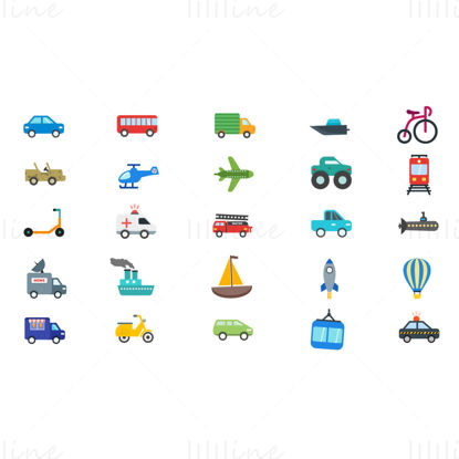 Motion graphic elements of vehicles animation in after effect