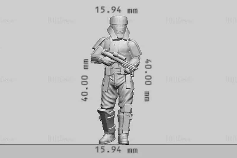 Motor Trooper Figuries 3D Print Model STL