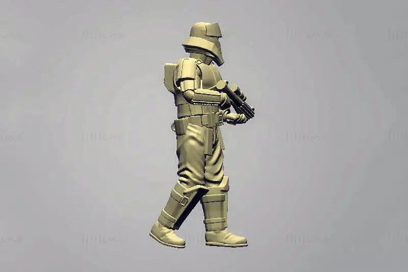 Motor Trooper Figuries 3D Print Model STL