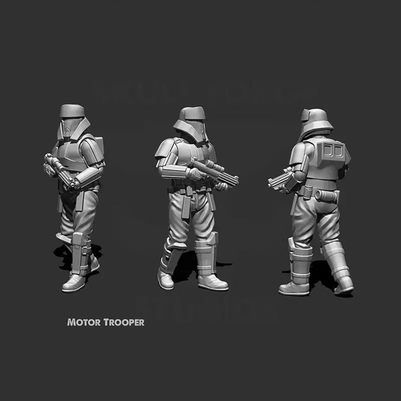 Motor Trooper Figuries 3D Print Model STL