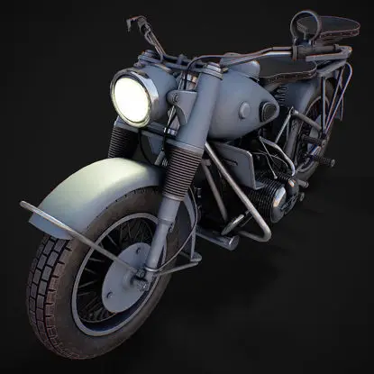 Motorsykkel 3d-modell