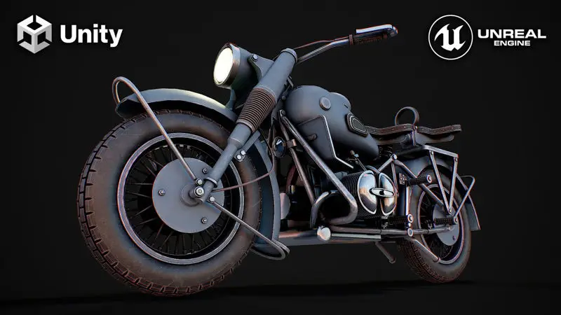 Motorsykkel 3d-modell