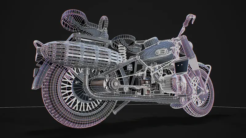 Model 3d de motocicletă