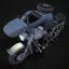 Motorcycle with sidecar 3d model