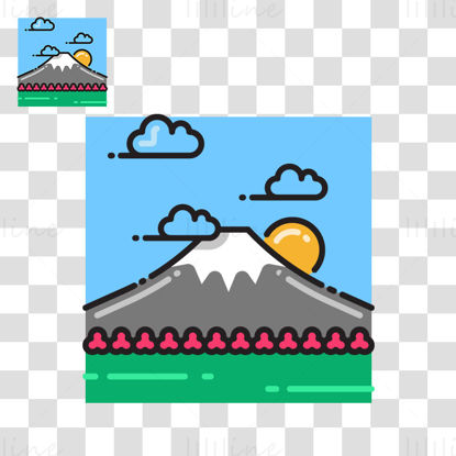 جبل فوجي ناقلات التوضيح