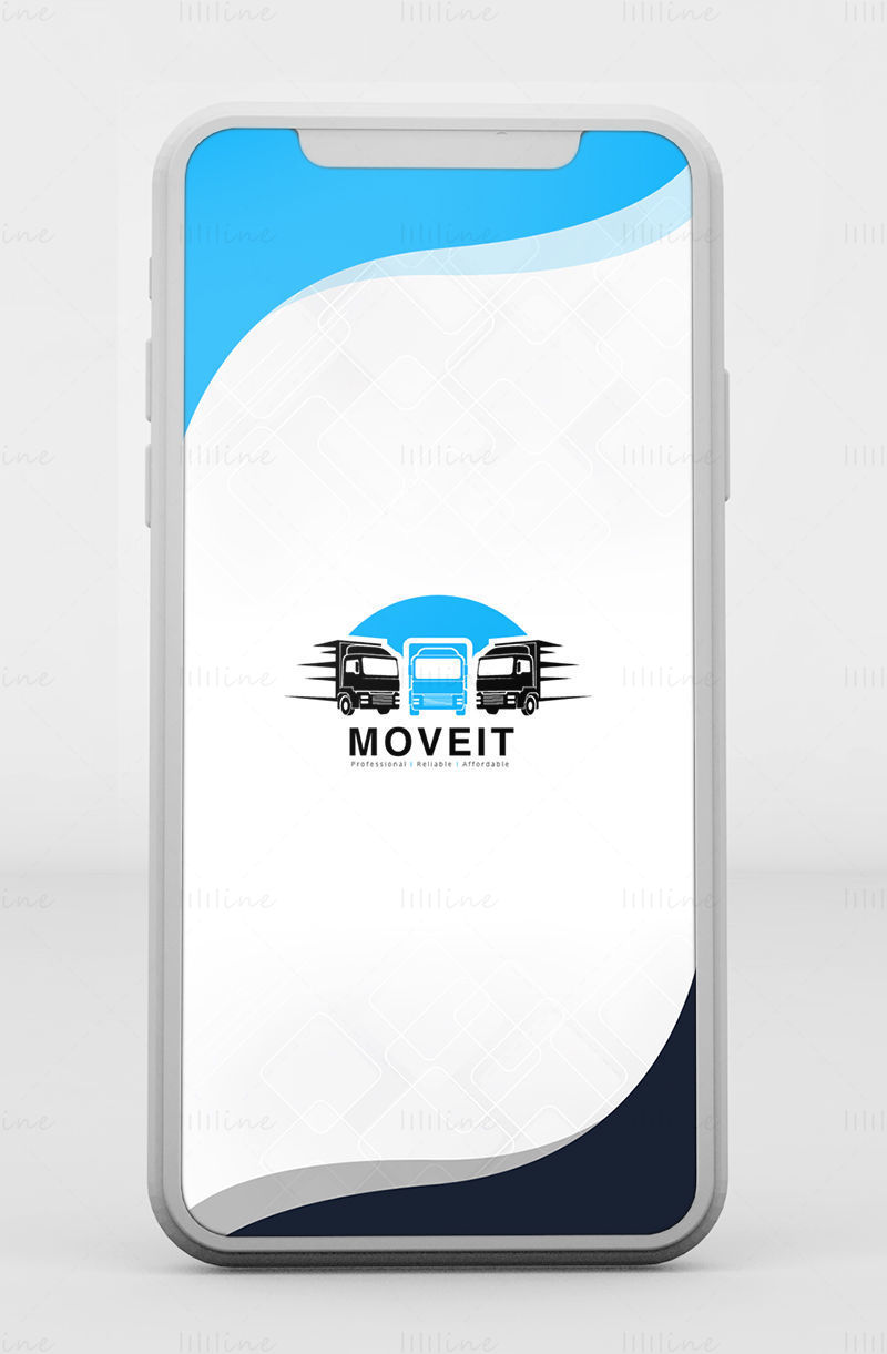 Application Moveit Moving - Kit d'interface utilisateur mobile Adobe XD