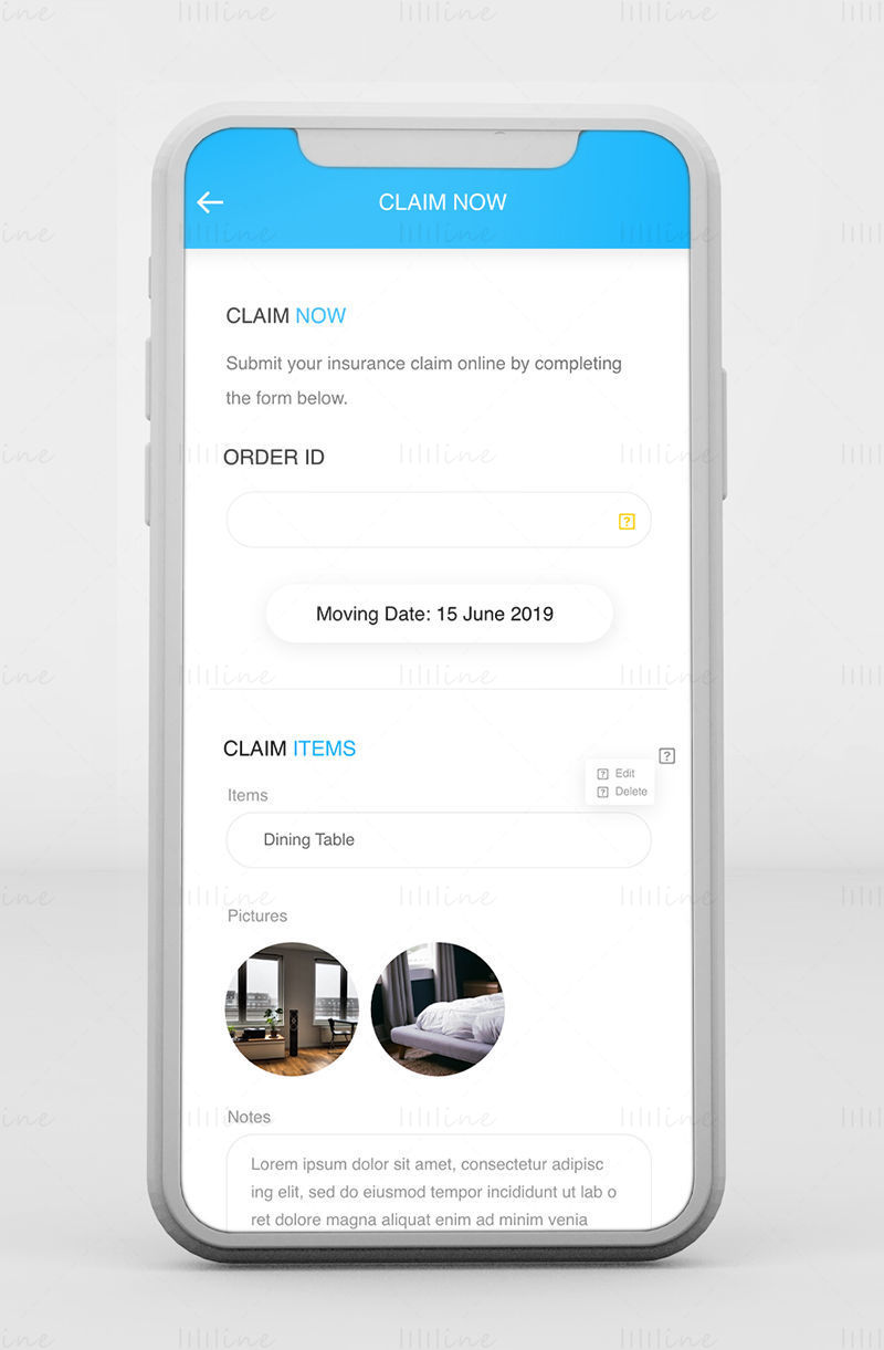 Moveit Verhuis-app - Adobe XD Mobile UI Kit