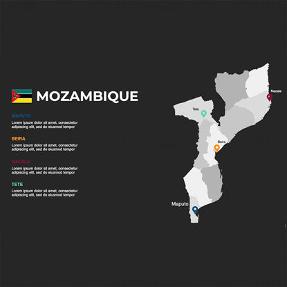 Mozambique Infographics Map editable PPT & Keynote