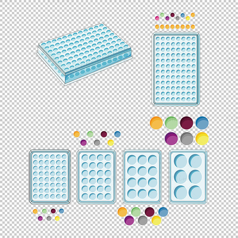 Multi-well plates vector