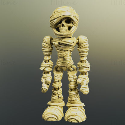 Mummy Flexy 3D Printing Model STL