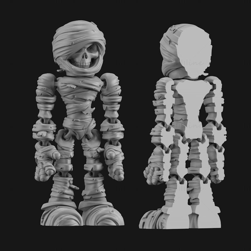 Mummy Flexy 3D Printing Model STL