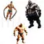 Muscular Warrior Figure with Chains 3D Print Model